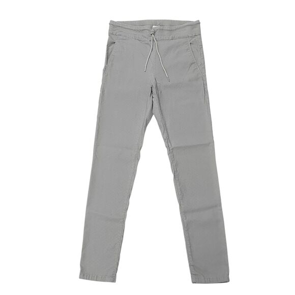 Bevy Flog Tali Jogger Pants Womens 30 Gray Straight Stretch Comfort Herringbone - Picture 1 of 12